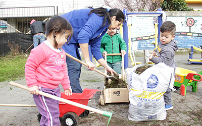 El centro de educación inicial Costanera Sur, de Administración Directa de la JUNJI Biobío, tiene sello de Educación Sustentable.