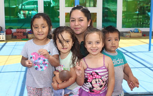 La educadora destaca que el trabajo que se realiza en esta localidad tiene un enfoque de educación integral y trabajo territorial.