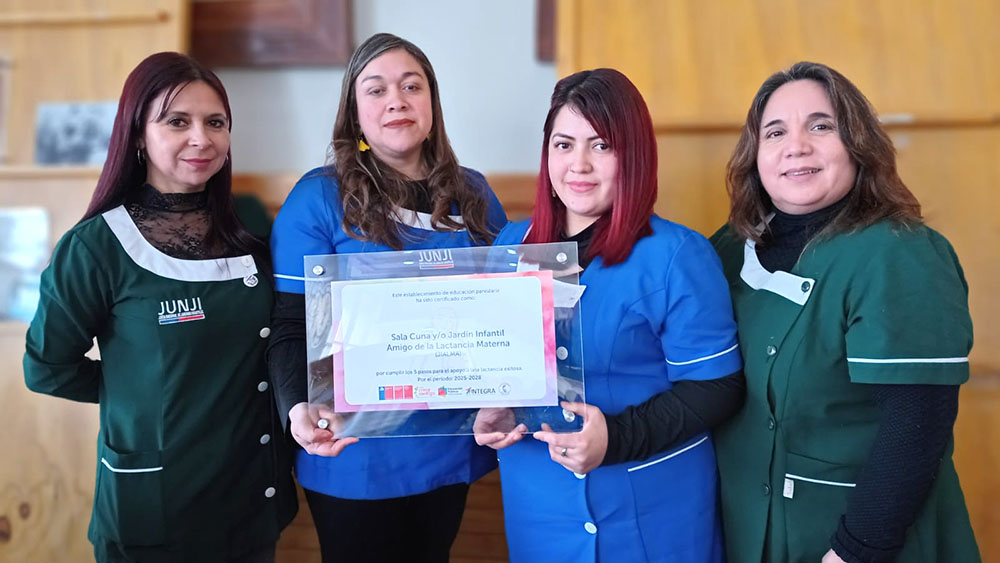 Nueve jardines infantiles de Los Ríos reciben acreditación JIALMA por su compromiso con la lactancia materna